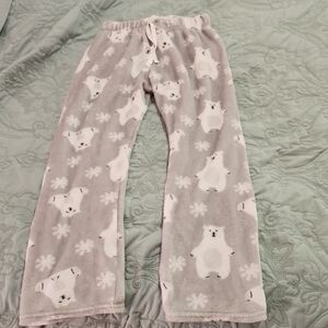 Cozy Kids Pajama Bottoms with Polar Bear Print